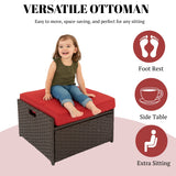 Outdoor All-Weather Wicker 6-Piece Sofa Set