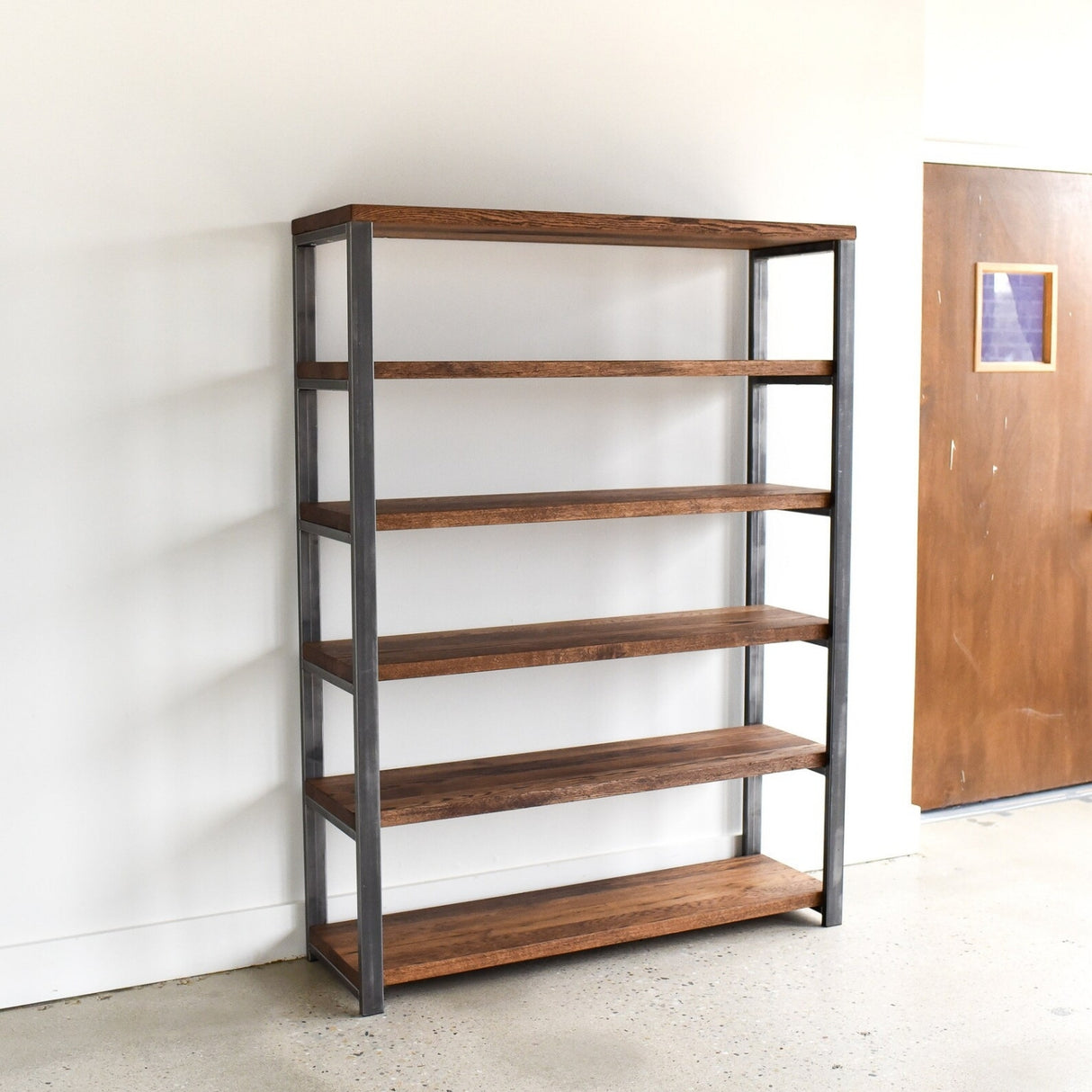 6-Tier Sheesham Wood Top Book Shelf