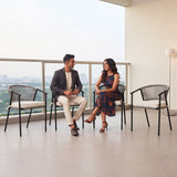 4-Piece Outdoor Rope Patio Dining Chairs