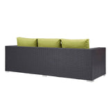 Outdoor All-Weather Wicker 3-Seater Sofa