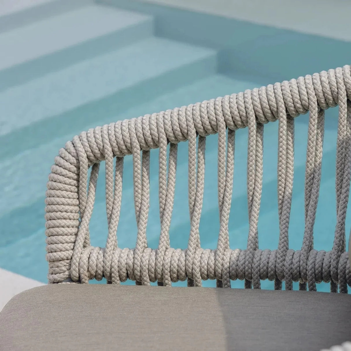 4-Piece Outdoor Braid & Rope Sofa Set (Beige & Dark Cream)