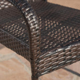 9-Piece Outdoor Stacking Wicker Square Dining Set