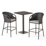 Outdoor Bar Set with High Top Table – All-Weather Rattan