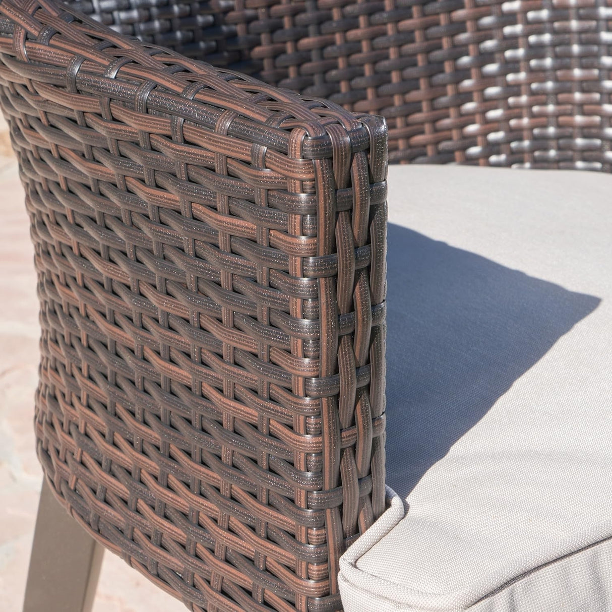 9-Piece Outdoor Rattan Wicker Square Dining Set