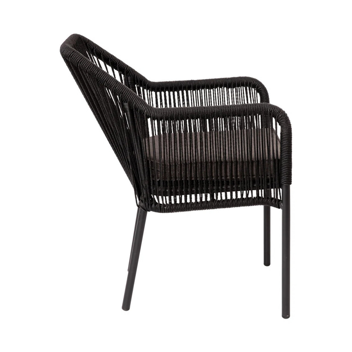 2-Piece Outdoor Rope Patio Dining Chairs