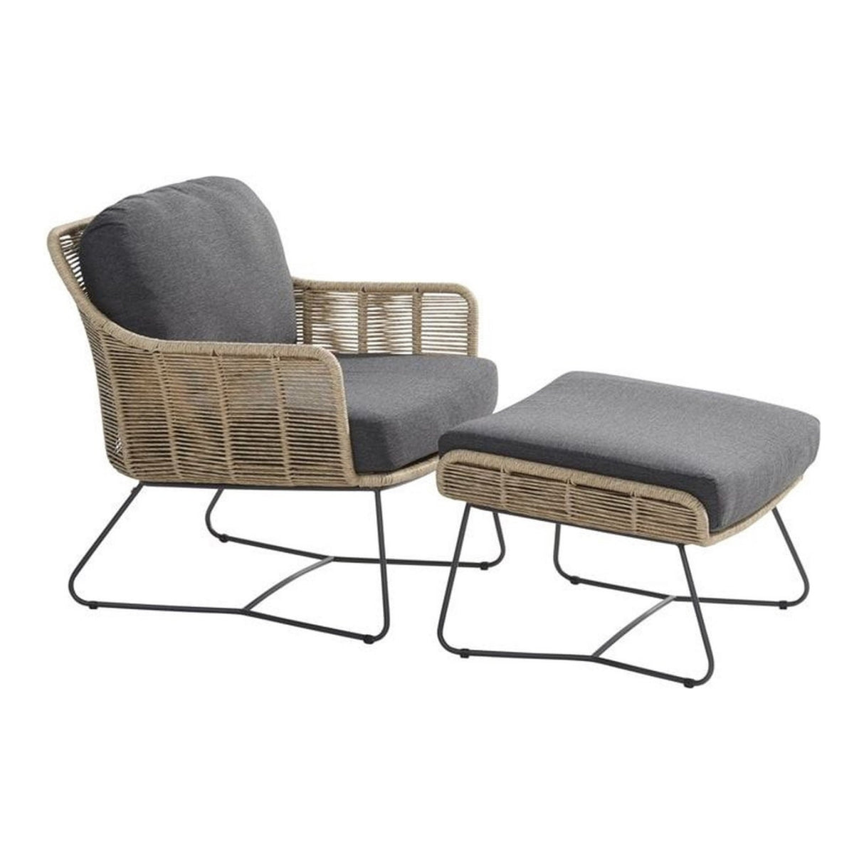 Outdoor All-Weather Rope Footstool