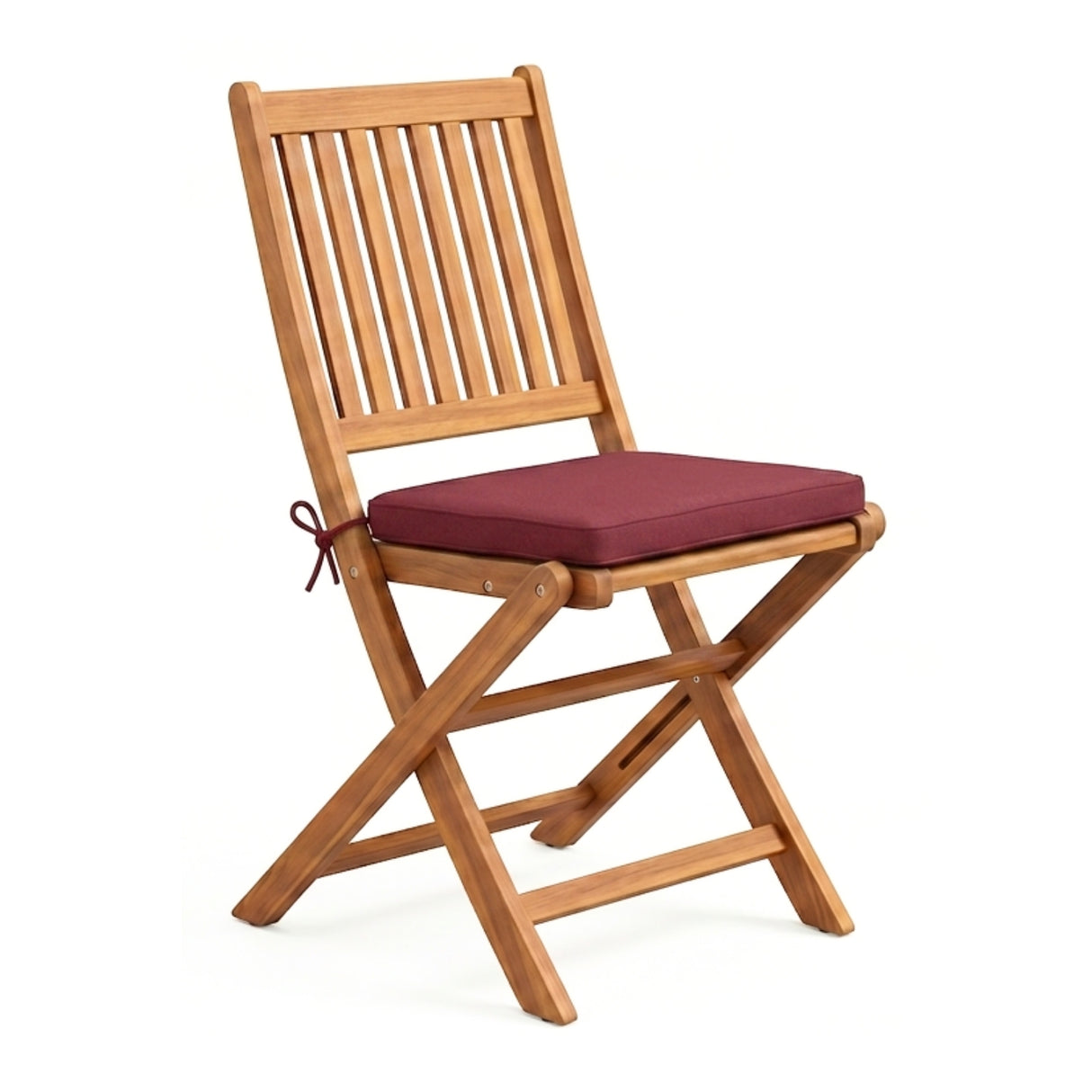 Acacia Wood Foldable Outdoor Bistro Set – 2 Chairs & Round Table