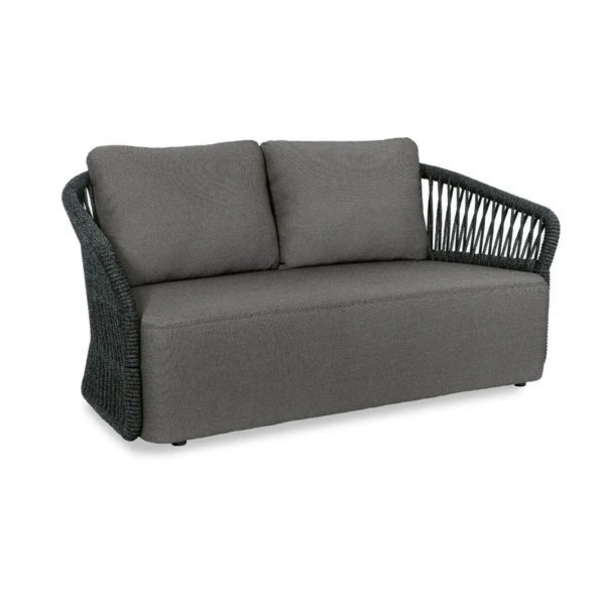 4-Piece Outdoor Braid & Rope Sofa Set (Grey)