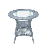 Outdoor Wicker 3-Piece Patio Set with Outdoor Umbrella