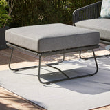 Outdoor All-Weather Rope Ottoman