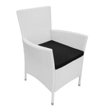 9-Piece Outdoor Rattan Wicker Dinning Table Set