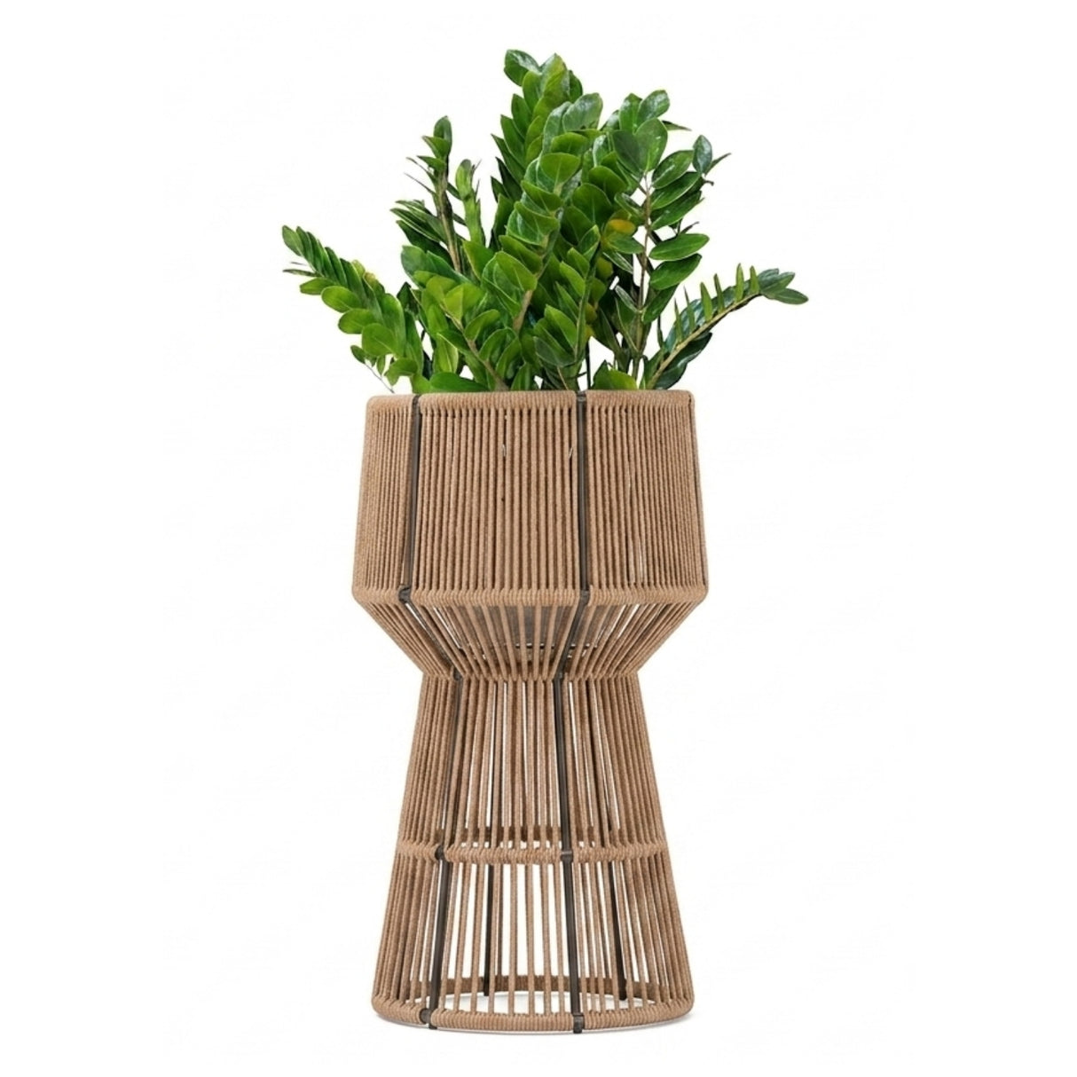 Devoko Outdoor Rope Planter Stand Set (Beige)