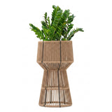 Devoko Outdoor Rope Planter Stand Set (Beige)