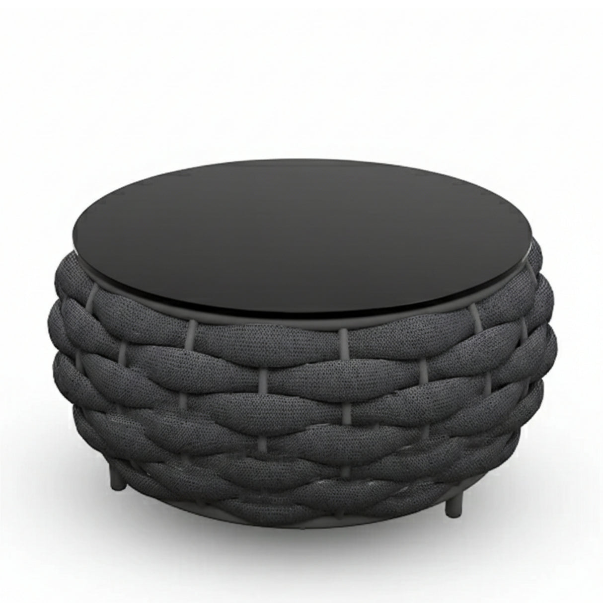 4 Piece Outdoor Rope Sofa Set (Grey & Dark Grey)