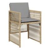 Outdoor Rattan Wicker Dinning Set 9-Piece