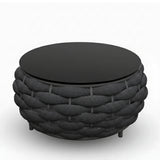 4 Piece Outdoor Rope Sofa Set (Black)