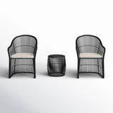 3-Piece Outdoor Rattan Wicker Patio Set