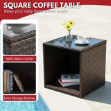 3-Piece Outdoor Rattan Wicker Patio Set