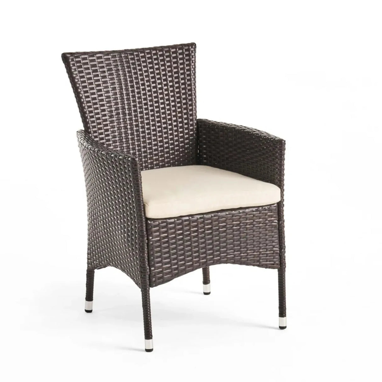 2-Piece Outdoor Rattan Wicker Patio Dining Chairs