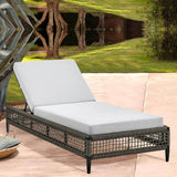 Outdoor All-Weather Rope Lounger with Cushions