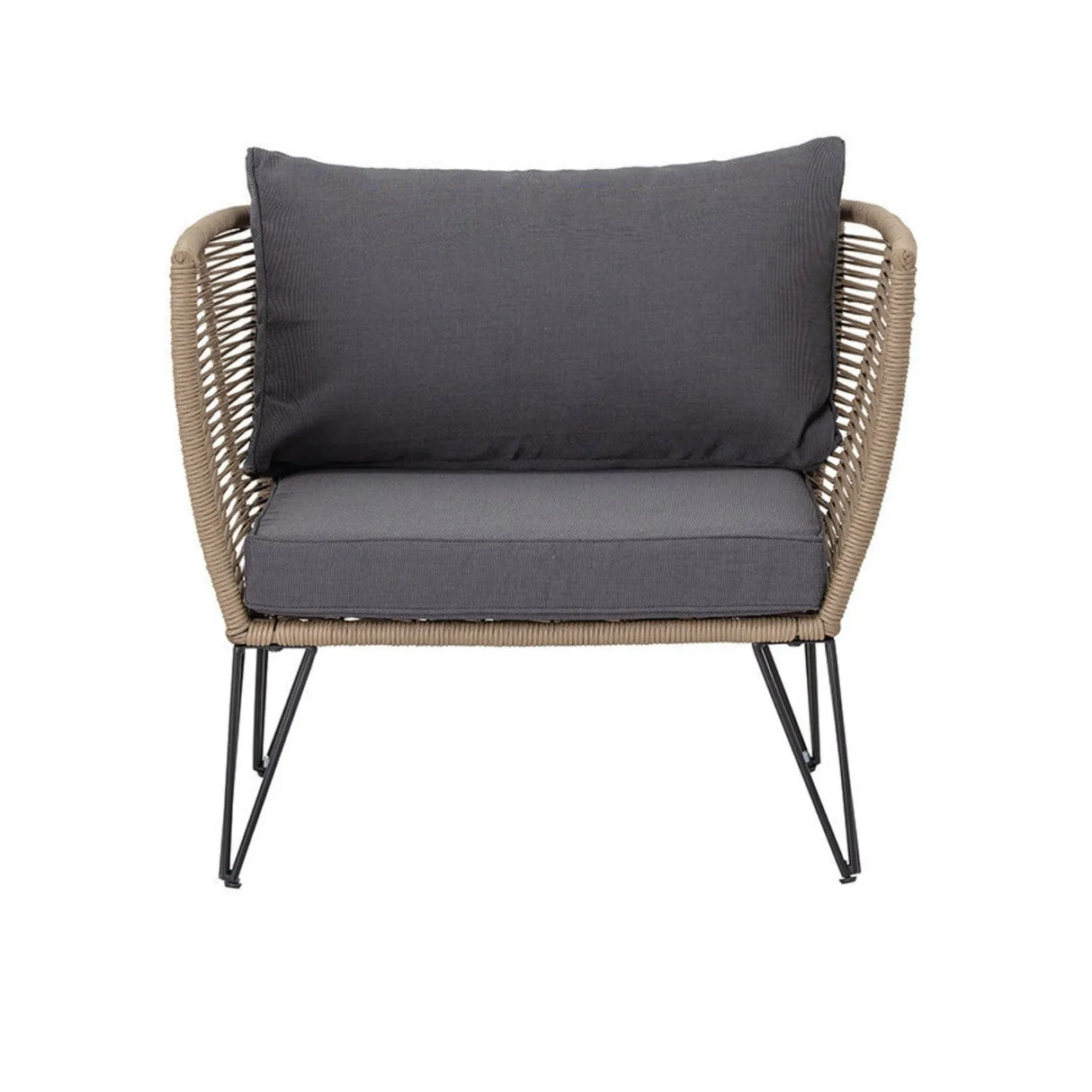 Outdoor Rope 1 Piece Patio Single Seater Sofa