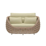 4 Piece Outdoor Rope Sofa Set (Beige & Cream)
