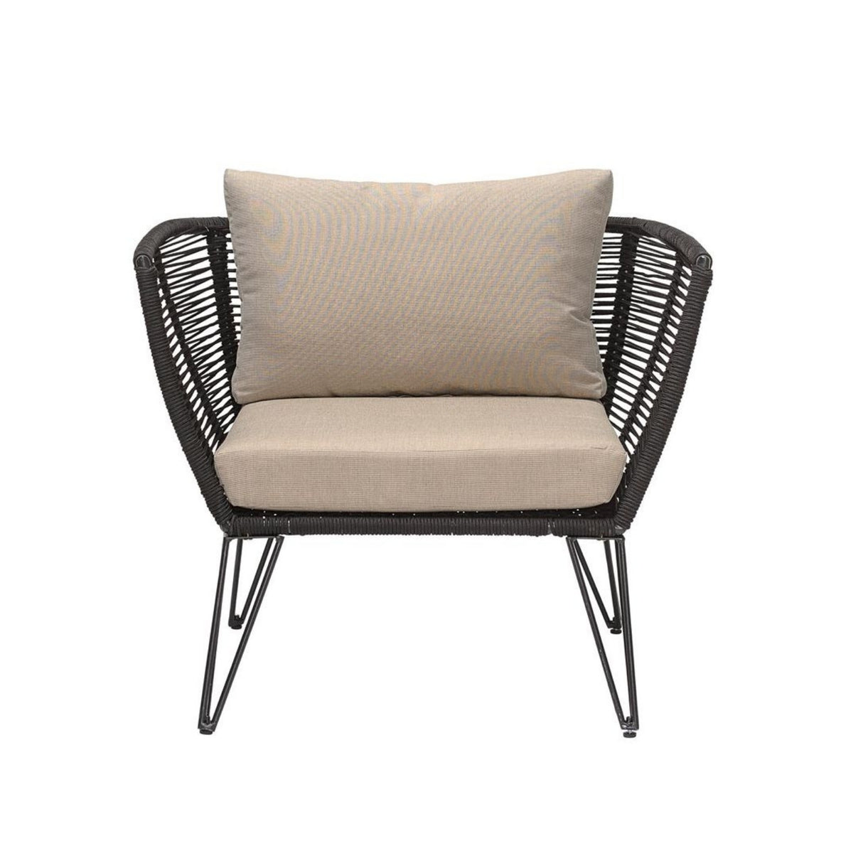 Outdoor Rope 1 Piece Patio Single Seater Sofa
