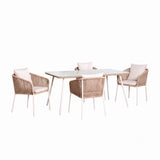 Outdoor Rope 5-Piece Patio Dining Set