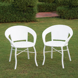 5-Piece Outdoor Rattan Wicker Patio Bistro Set
