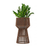 Devoko Outdoor Rope Planter Stand Set (Brown)