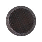 Dark Brown Rattan Damru Accent Table for Patio