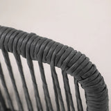 2-Piece Outdoor Rope Patio Dining Chairs