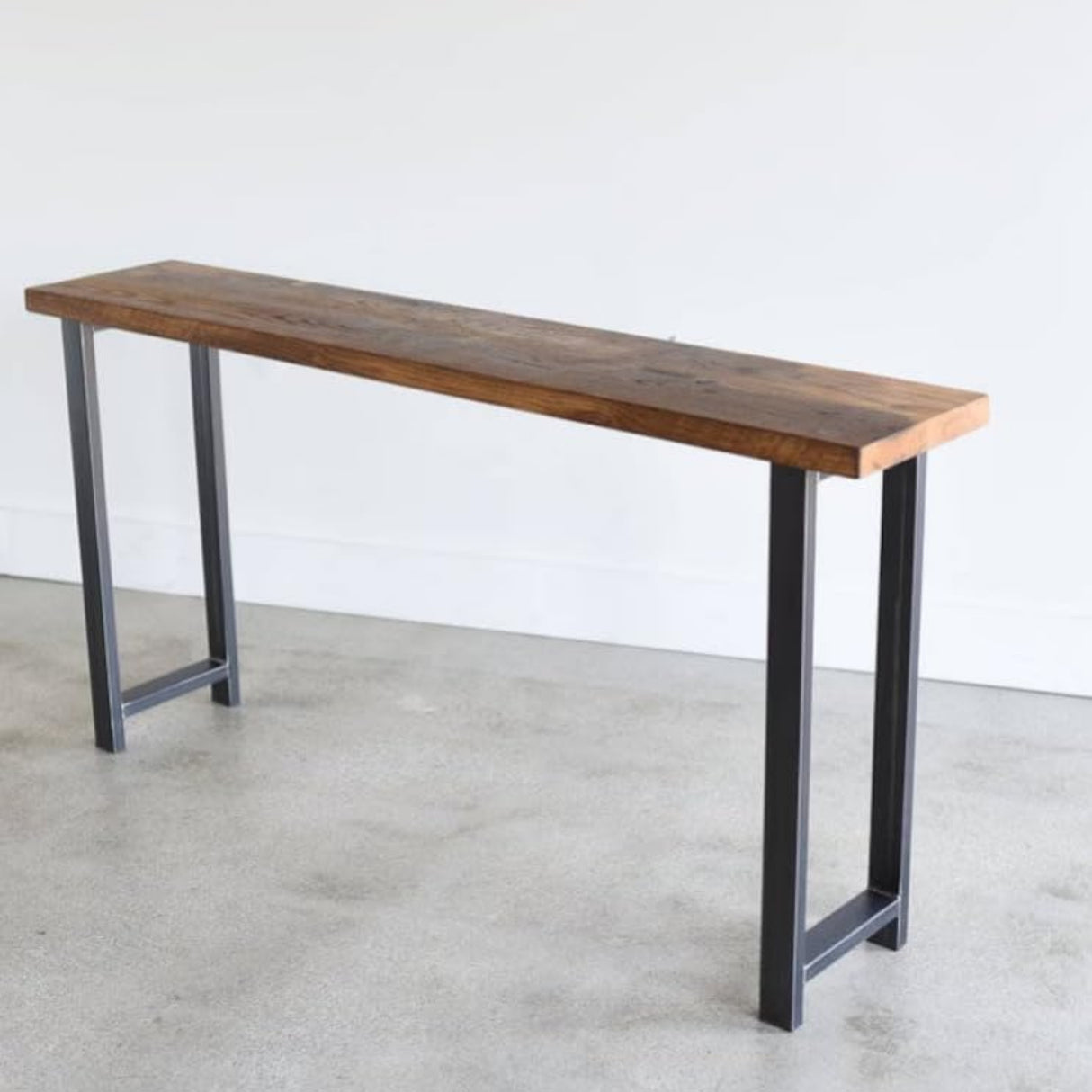 Sheesham Wood Top Modern Console Table