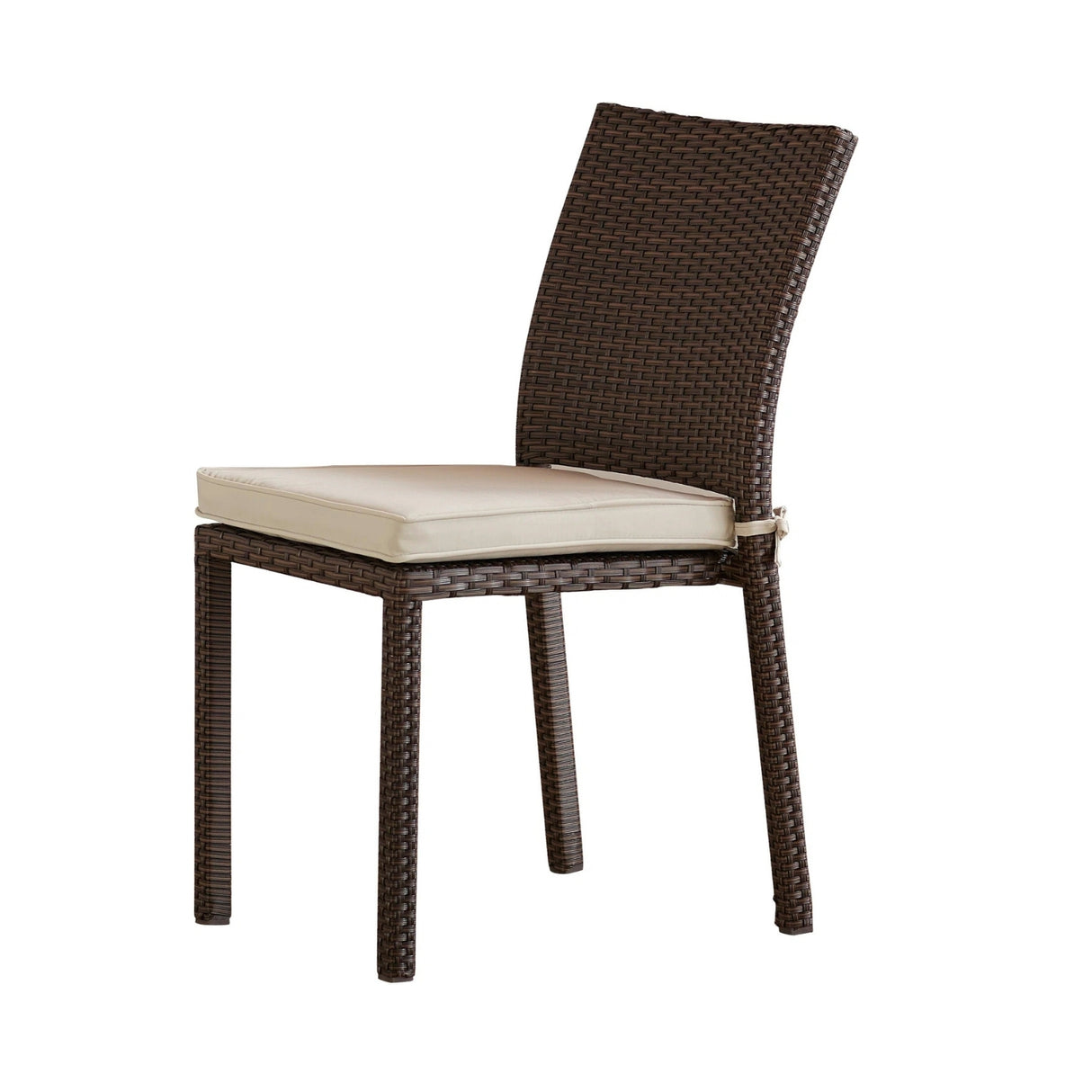 1-Piece Outdoor Rattan Wicker Patio Dining Chair