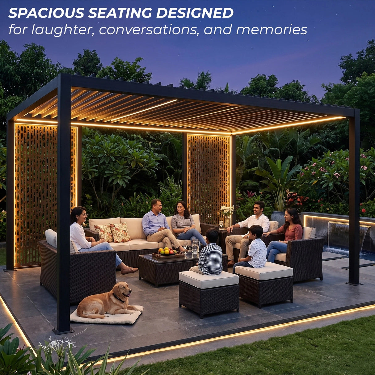 Outdoor Wicker 10 Seater Sectional Sofa Set
