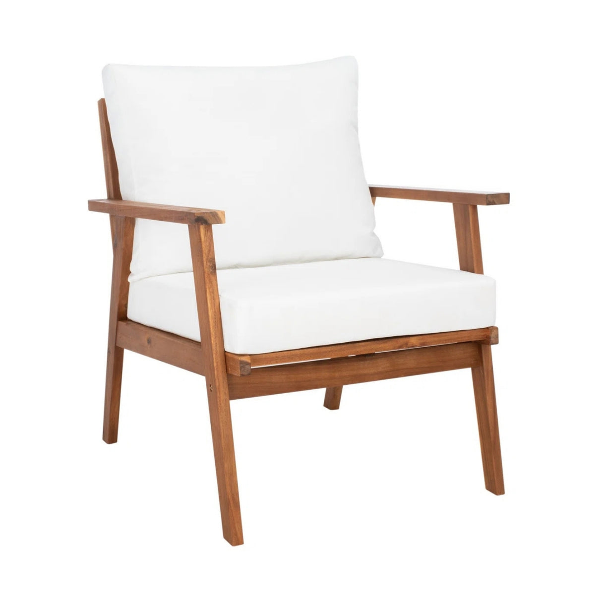 Outdoor Teak Wood 4-Piece Sofa Set with Slatted Center Table