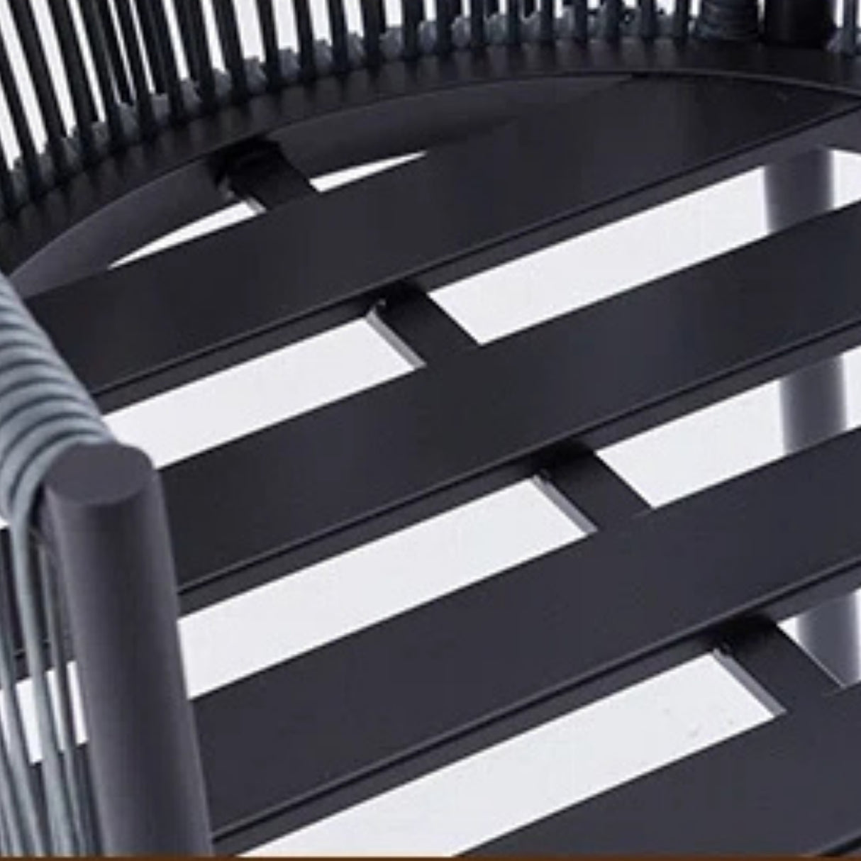 2-Piece Outdoor Rope Patio Dining Chairs