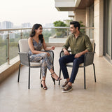 2-Piece Outdoor Rope Patio Dining Chairs