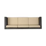 Outdoor All-Weather Wicker 3-Seater Sofa