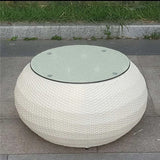 4-Piece Outdoor Rattan Wicker Patio Sofa Set