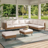 Outdoor Rattan Wicker 8-Seater Sofa Set