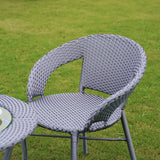 5-Piece Outdoor Rattan Wicker Patio Bistro Set