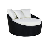 Outdoor Rattan Wicker Daybed with Glass Top Table