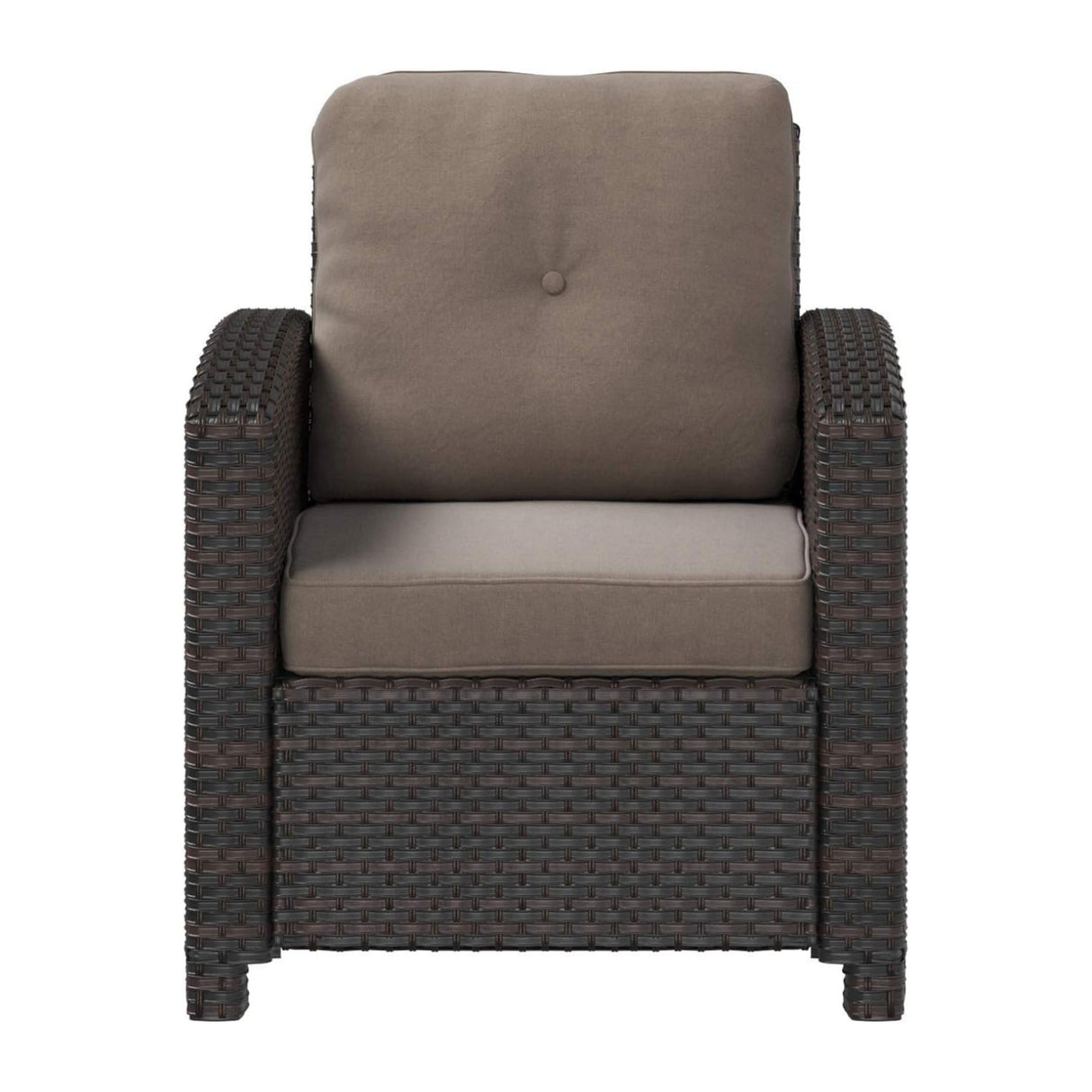 1-Piece Outdoor Wicker Single Seater Sofa