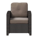 1-Piece Outdoor Wicker Single Seater Sofa