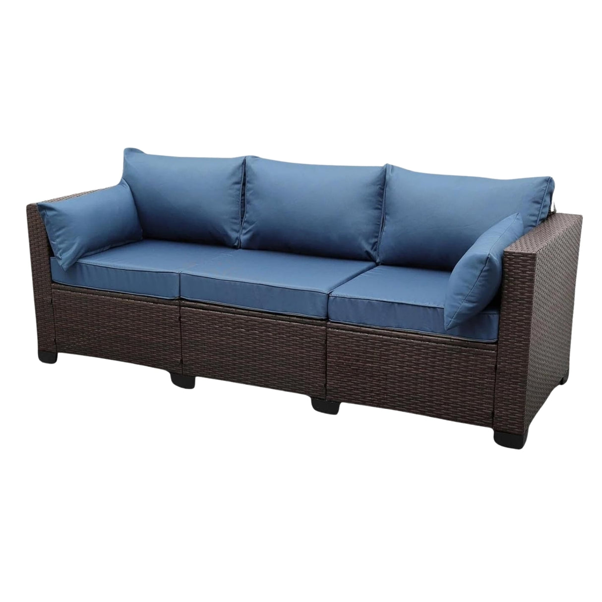 3-Seater Outdoor Rattan Wicker Patio Sofa