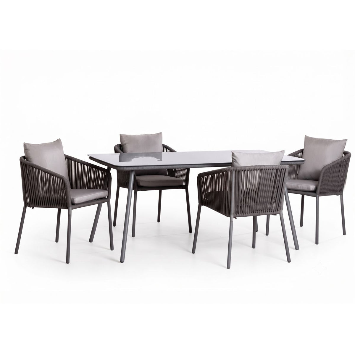 Outdoor Rope 5-Piece Patio Dining Set