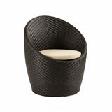 Outdoor Rattan Wicker 3-Piece Conversation Set