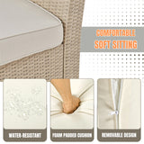 Outdoor All-Weather Wicker Single Seater Sofa