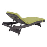 Outdoor Rattan Wicker Chaise Lounger For Poolside